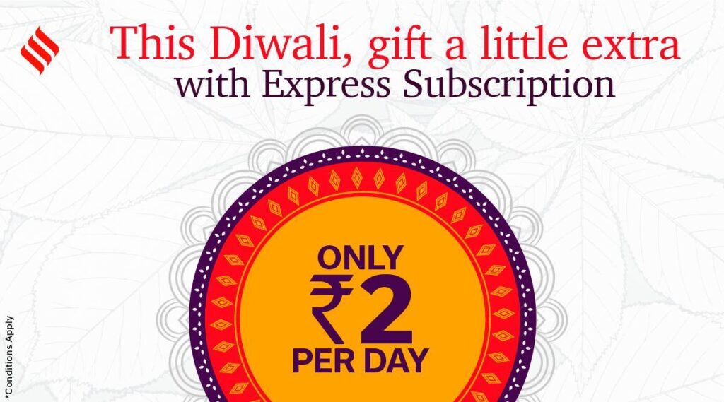 Diwali offer special discount indian express subscription buy now