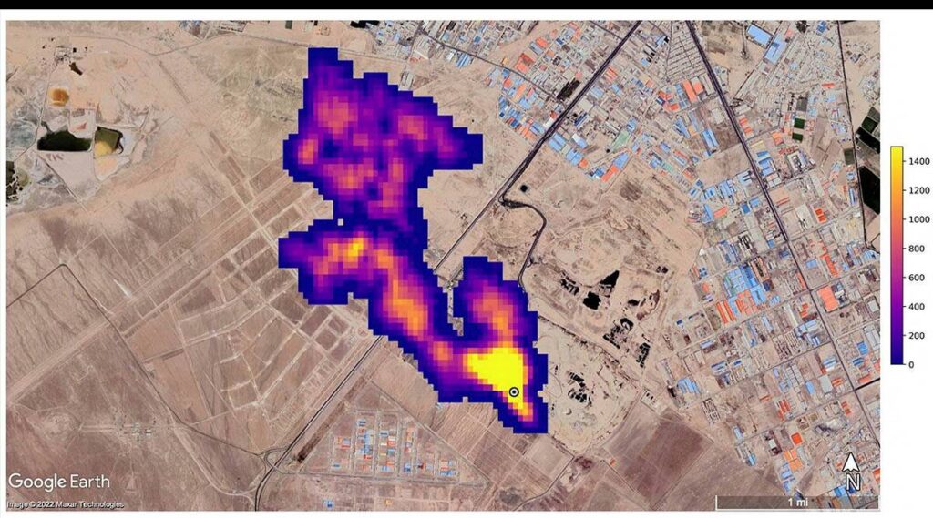 Imaging of a methane plume at least 3 miles (4.8 km) long