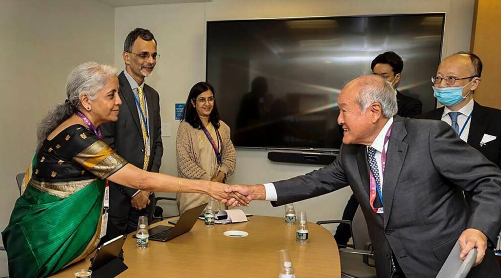 FM Sitharaman holds bilateral talks with Saudi, Netherlands, S Korea, Japan counterparts