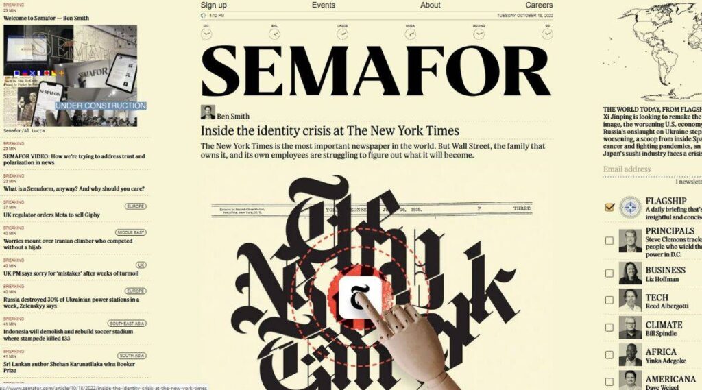 Semafor news site makes debut, intent on reinventing news