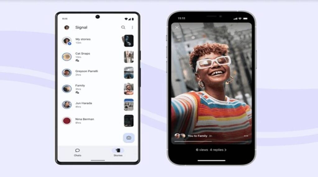 Signal, signal stories feature, signal new feature