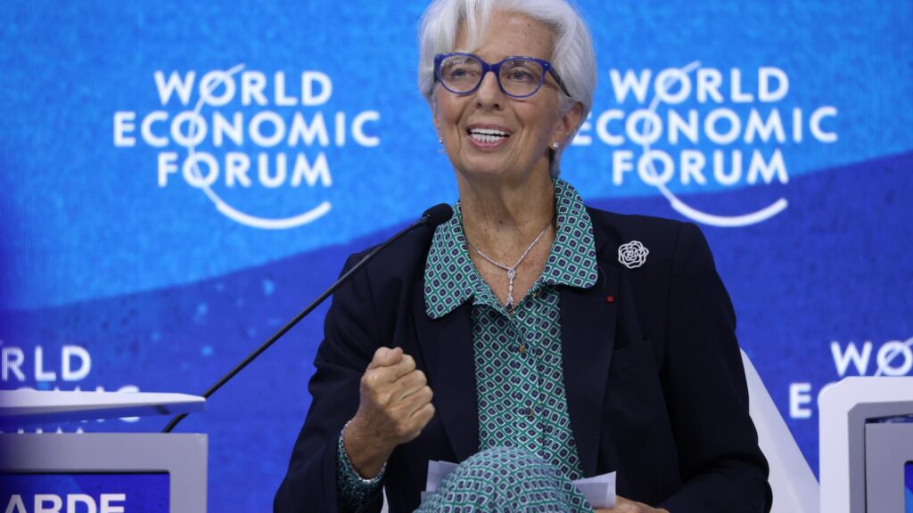 IMF's Georgieva and ECB's Lagarde discuss the future of global growth at Davos