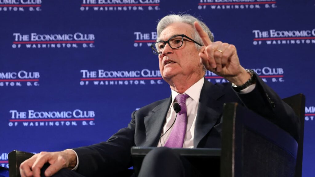 Fed Chair Powell says inflation is starting to ease, but interest rates still likely to rise