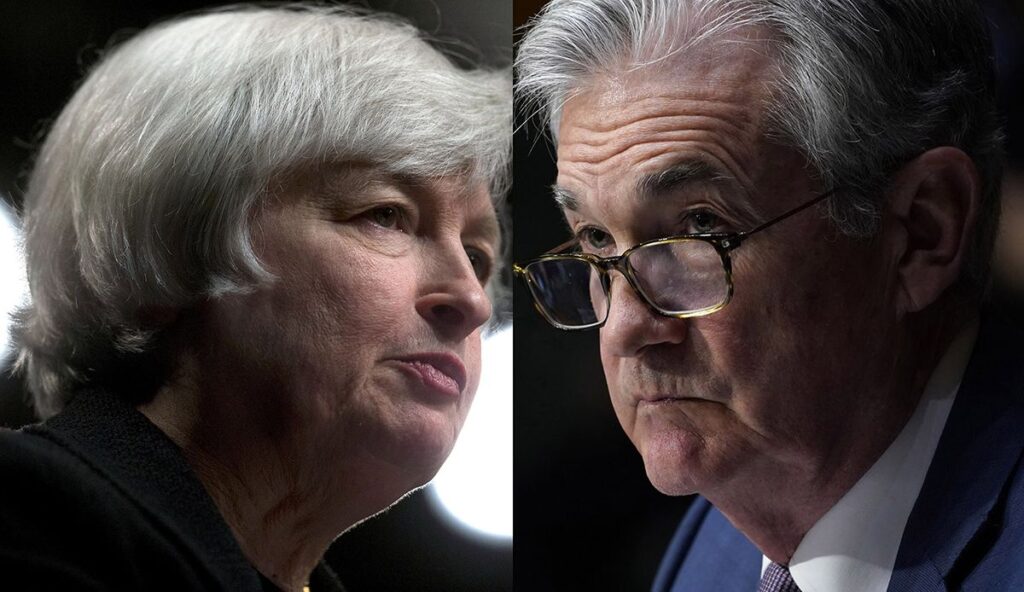 Differing Powell and Yellen Messages Were a Lot for the Stock Market to Digest