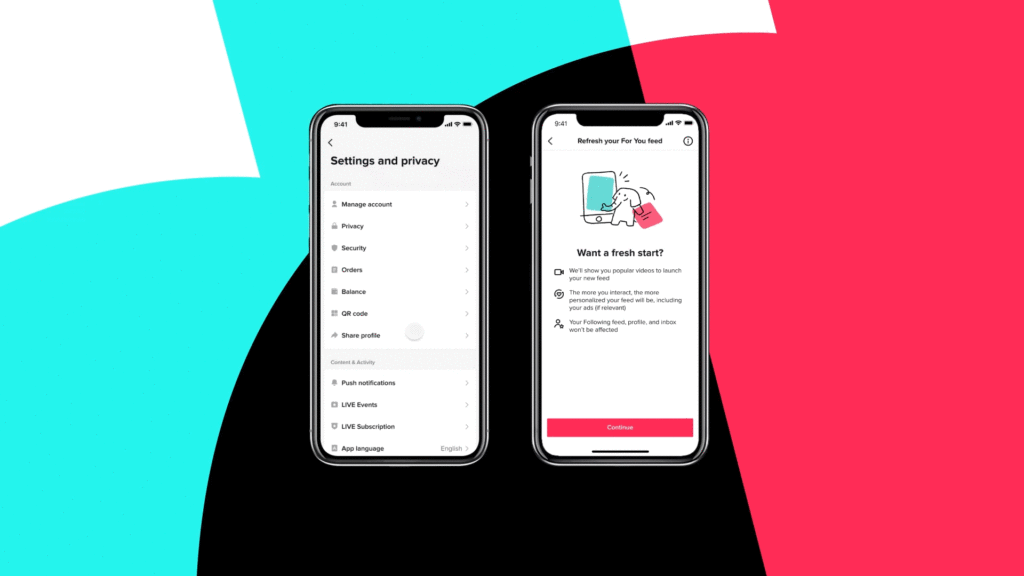 TikTok now lets you reset your For You feed