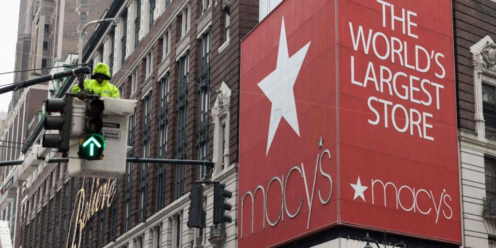 Macy's stock soars after earnings beat as consumers bought gifts, men's tailored apparel and beauty products