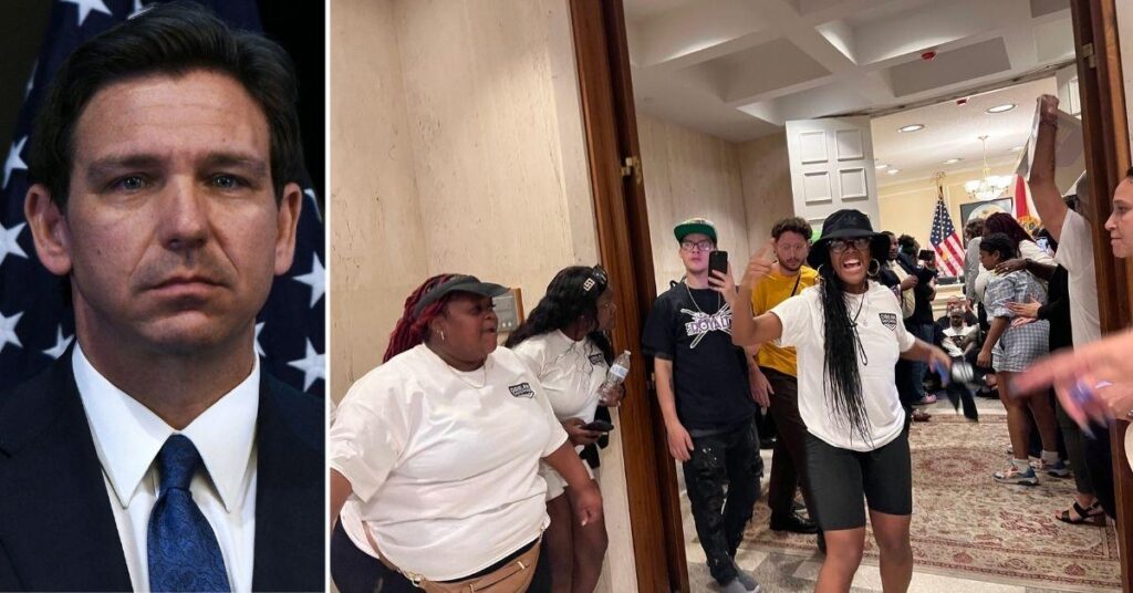 14 Protestors Arrested After Storming Governor Ron DeSantis' Office