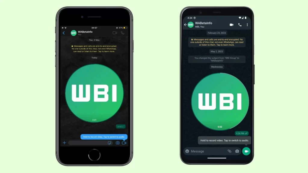 WhatsApp is copying circular video messages from Telegram