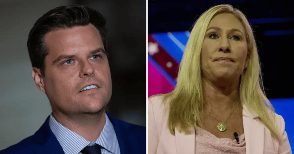 Marjorie Taylor Greene Spars with Matt Gaetz in Leaked Text Messages