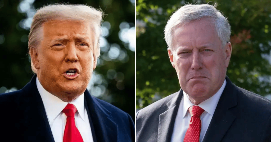 Trump Sent Team on 'Fact-Finding' Mission Against 'Rat' Mark Meadows