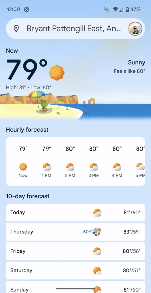 Google continues tweaking the Weather redesign before the full rollout