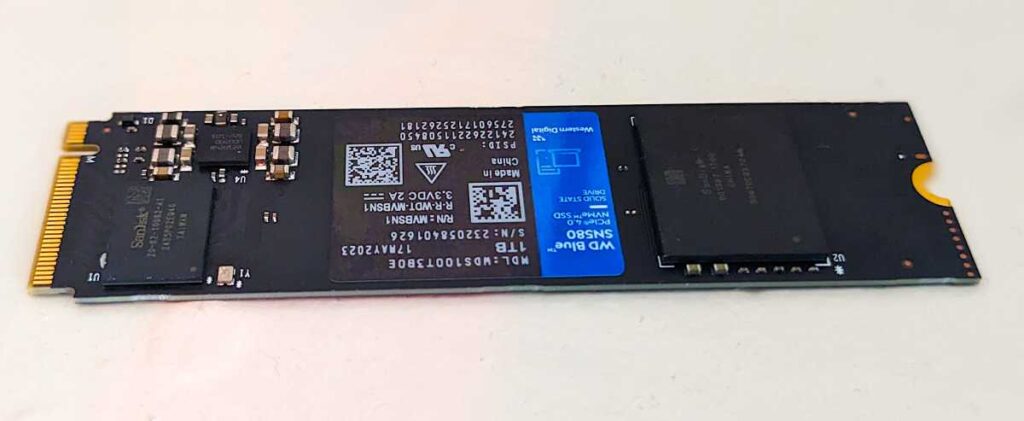 WD SN580 NVMe SSD