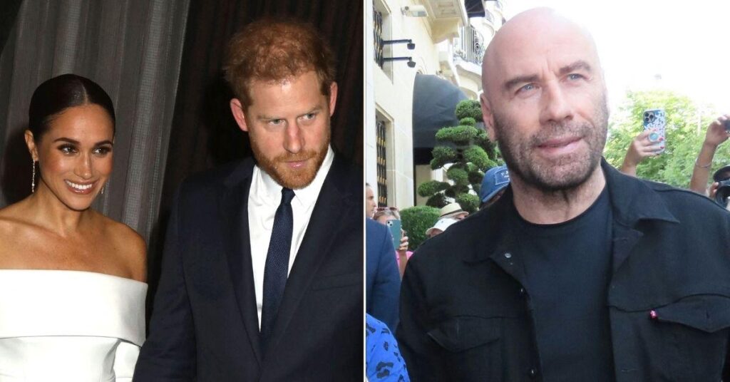 Harry And Meghan Befriend Scientologist John Travolta After Falling Out With The Beckhams