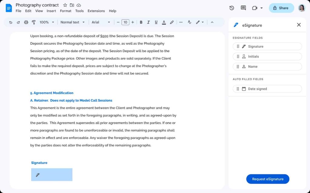 Google Docs & Drive are getting native support for eSignatures