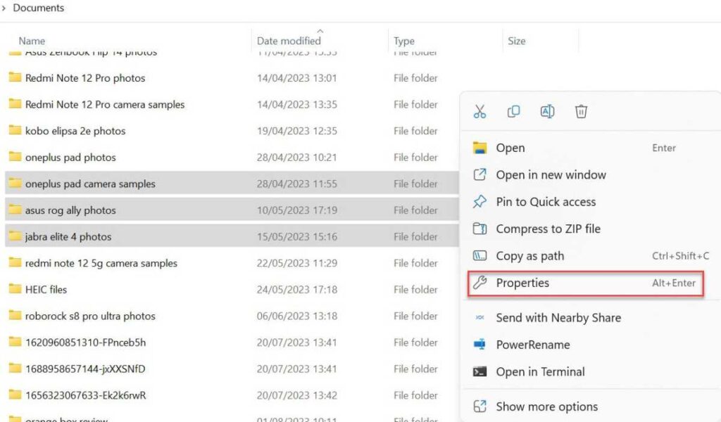 Windows 11 Hidden items option in File Explorer