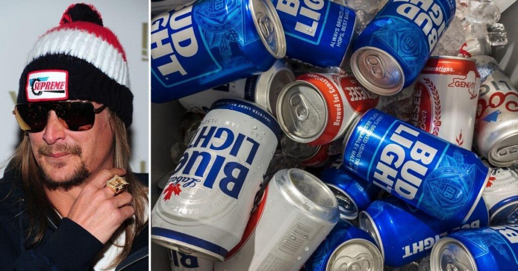 Kid Rock Caught ENJOYING a Bud Light After Shooting Up Multiple Cases in Protest of Dylan Mulvaney Partnership