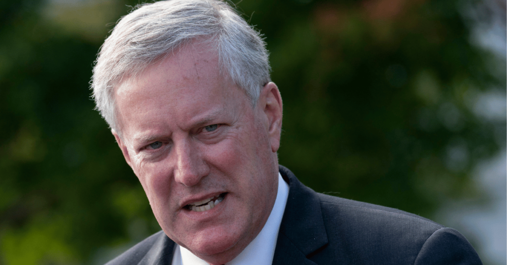 Mark Meadows Scowls in Mugshot Photo