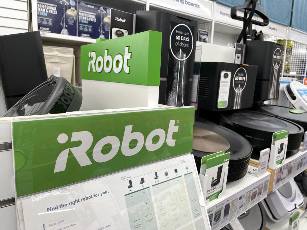 Roomba maker iRobot shares plunge on report Amazon deal faces EU block