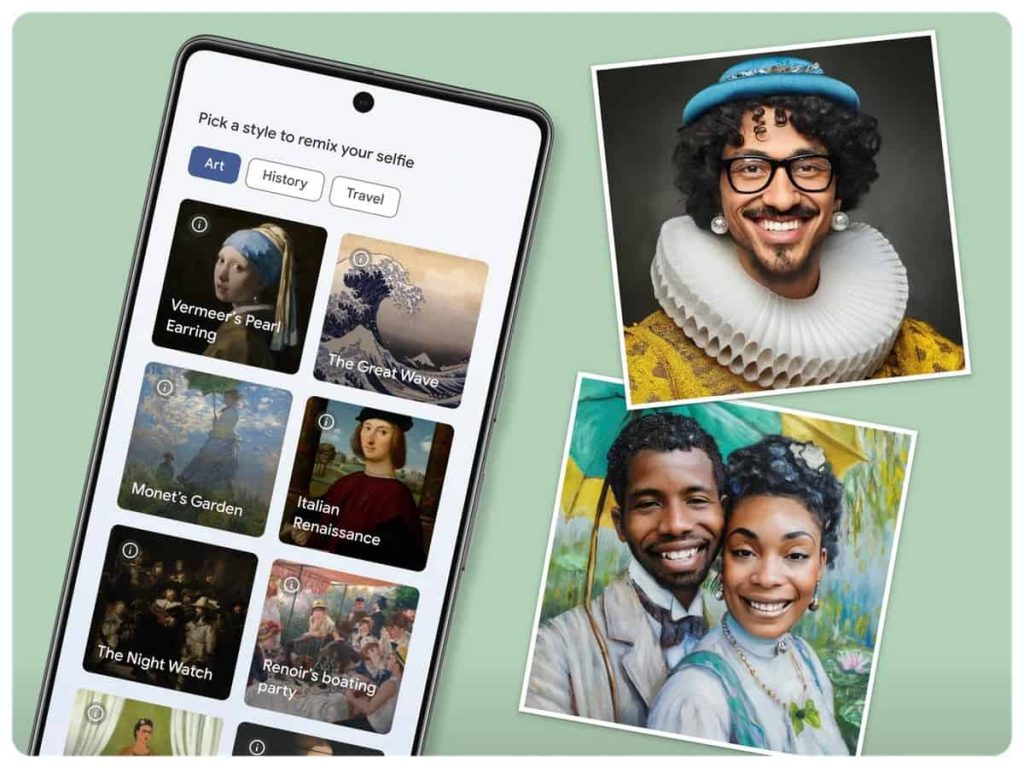 Featured image for Art Selfie 2 from Google places you into famous art thanks to AI