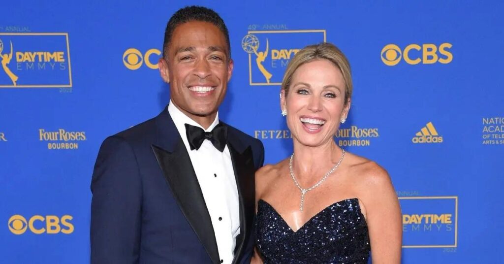 Amy Robach And T.J. Holmes' Relationship Began With Hitting The Bottle