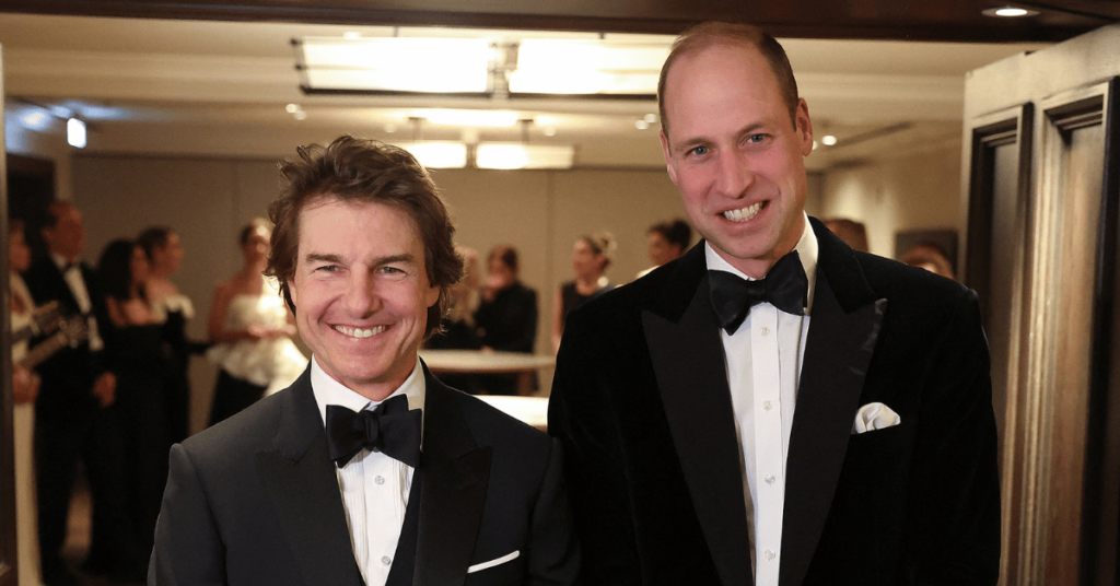 Prince William Breaks Silence on Dad's Cancer Battle During Night Out With Tom Cruise