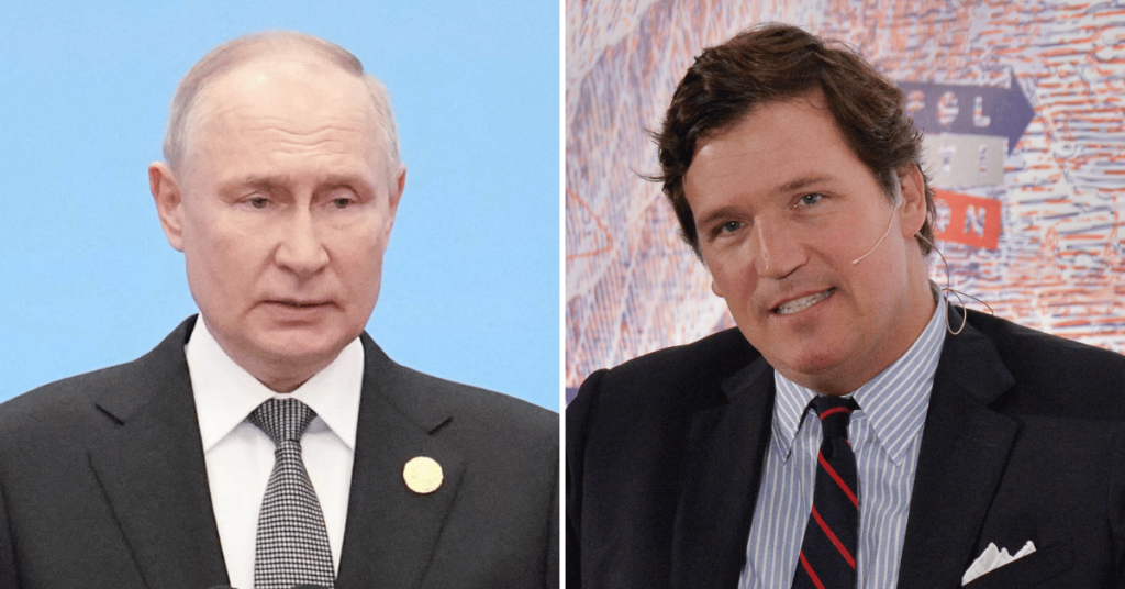 Tucker Carlson in Moscow to Interview Russian President Vladimir Putin