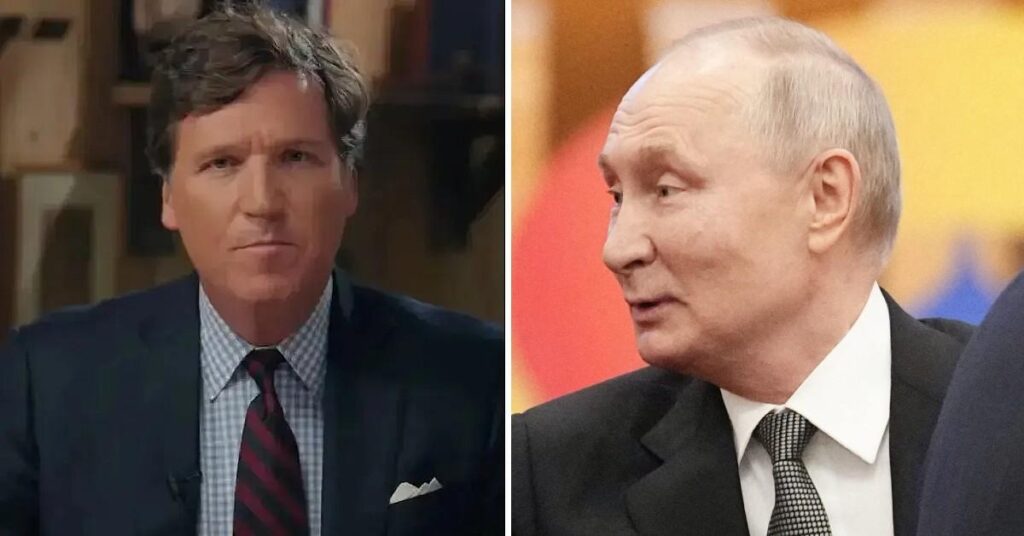 Tucker Carlson Says Lawyers Advised Him Against Putin Interview, Warned Potential Arrest