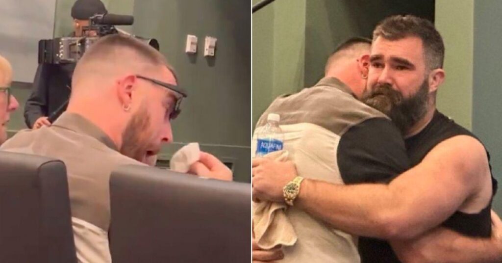 Travis Kelce Cries as Brother Jason Retires From NFL