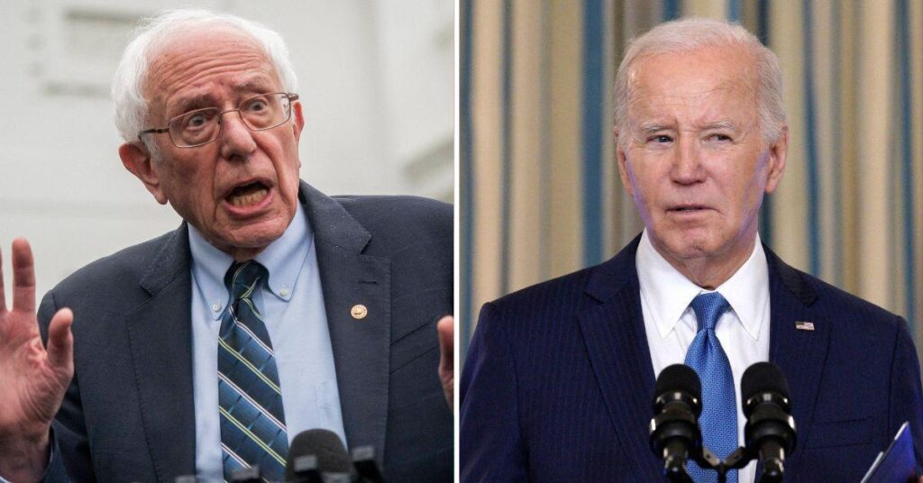 Bernie Sanders Criticizes Joe Biden's 'Totally Absurd' Israel Policy