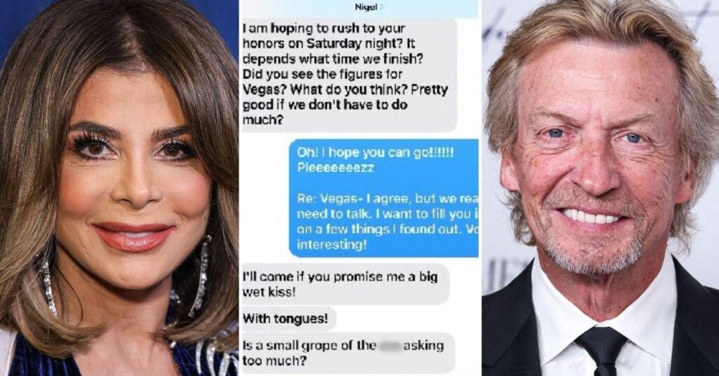 Nigel Lythgoe Begs Paula Abdul to 'Jump in The Pool Naked With Me' in Alleged Texts