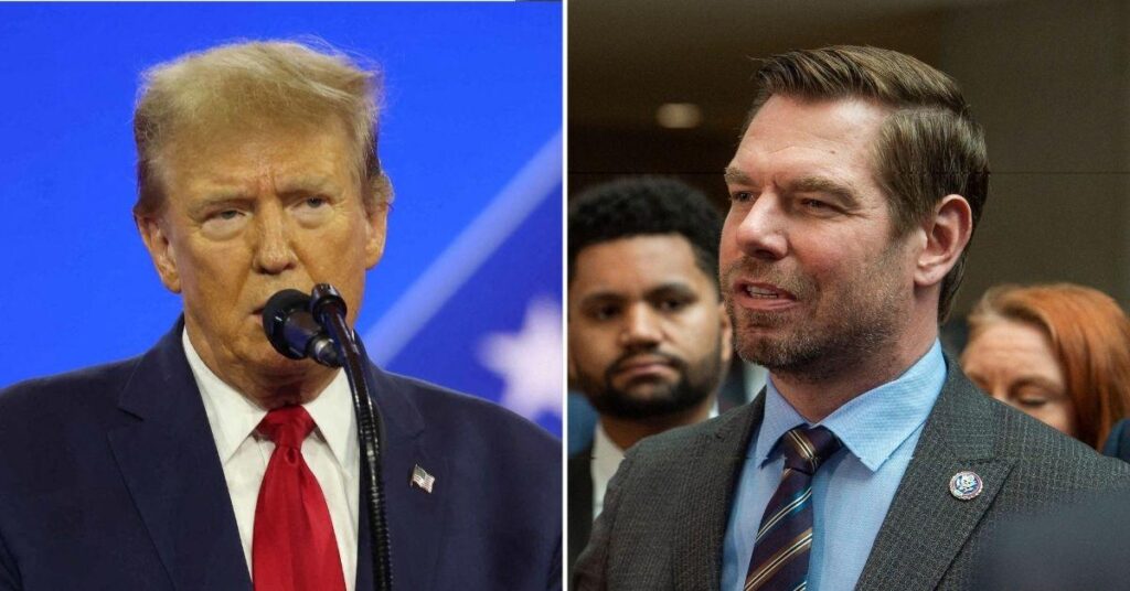 Rep. Eric Swalwell Blasts Trump for 'Glorifying Violence' as Election Officials Face Threats