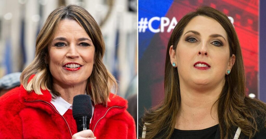 NBC's Savannah Guthrie Reacts to Ex-RNC Chair Ronna McDaniel's Firing