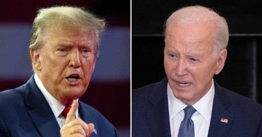 Trump Accuses Biden of 'Providing Material Support for Terrorism' During 78th Birthday