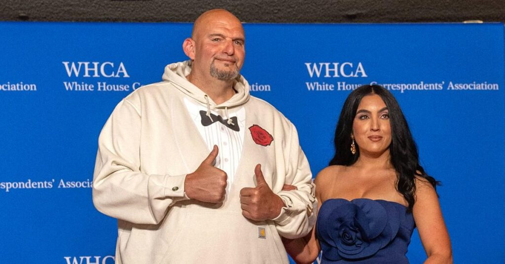 Sen. John Fetterman and Wife Hospitalized After Being Involved in Two-Vehicle Crash