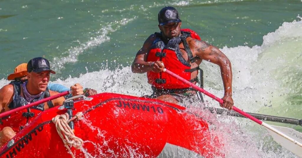 Diddy Breaks Cover for Wyoming White Water Rafting Trip