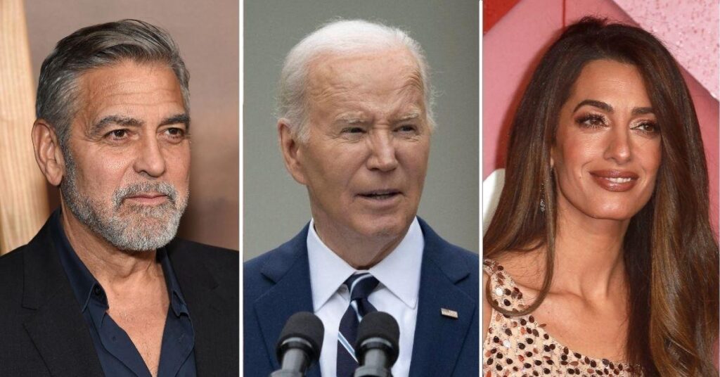 Amal Clooney Wants George to 'Distance Himself' From Biden: Insiders