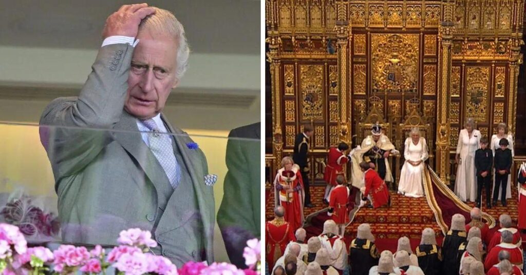 King Charles Snapped At A Young Page Boy At The Opening Of Parliament