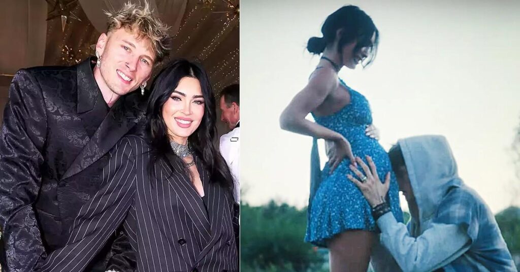 Megan Fox Sparks Pregnancy Rumors With Baby Bump In MGK's New Video