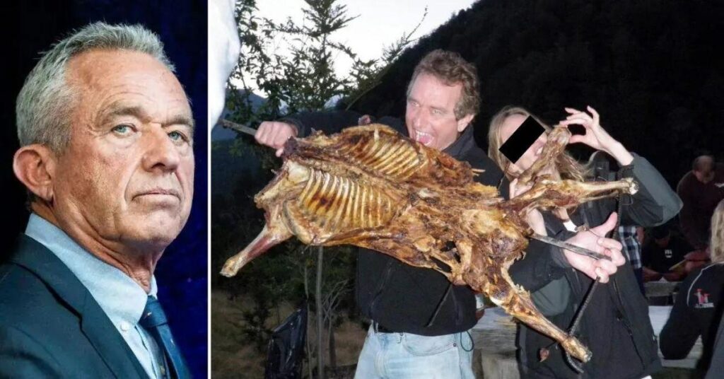 RFK Jr. Accused of Animal Cruelty for Posing With Barbecued Remains of Dog