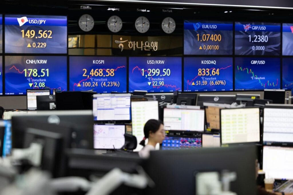 Grim Milestones Flash Across Asian Stocks as Risk-Off Deepens