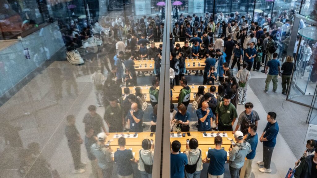 Huawei's trifold proving popular among Apple iPhone fans in Beijing