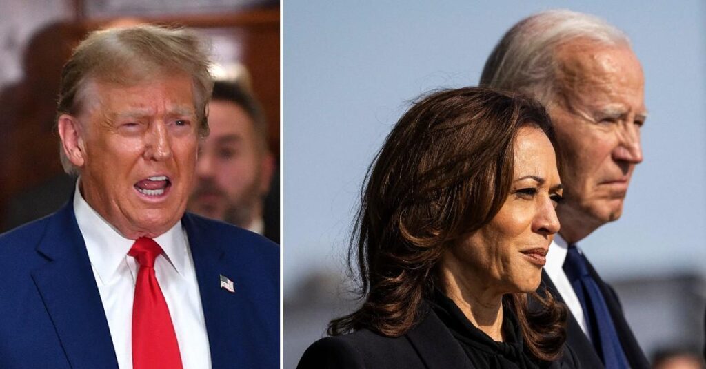 Biden and Harris Accused of 'Walking Tightrope' Over Attacks on Trump