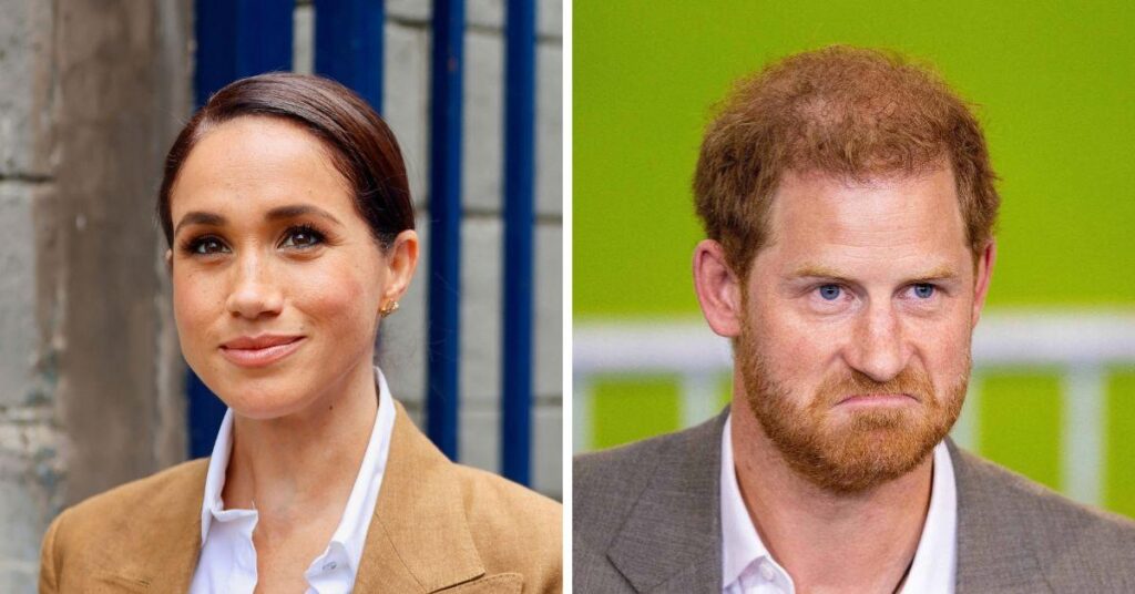 Prince Harry Looks 'Grumpy' As Meghan Markle Steals The Spotlight