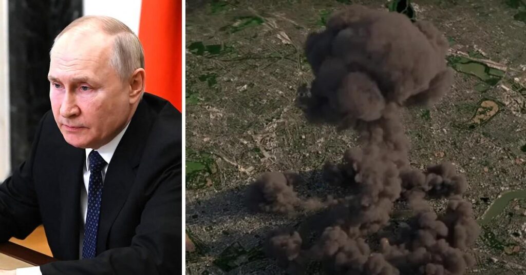 Putin Fuels WWIII Fears As State TV Airs Simulation of Nuclear Blast