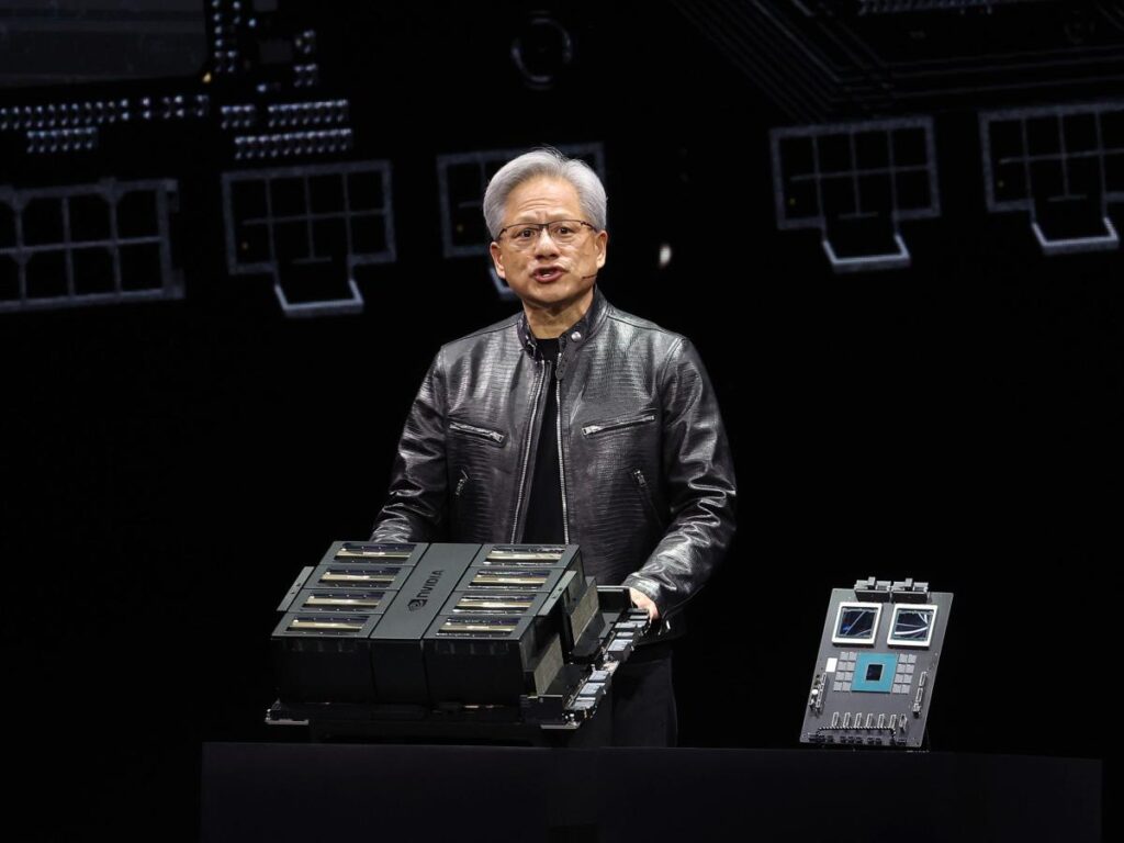 Nvidia stock jumps after CEO Jensen Huang says 'demand for Blackwell is insane'