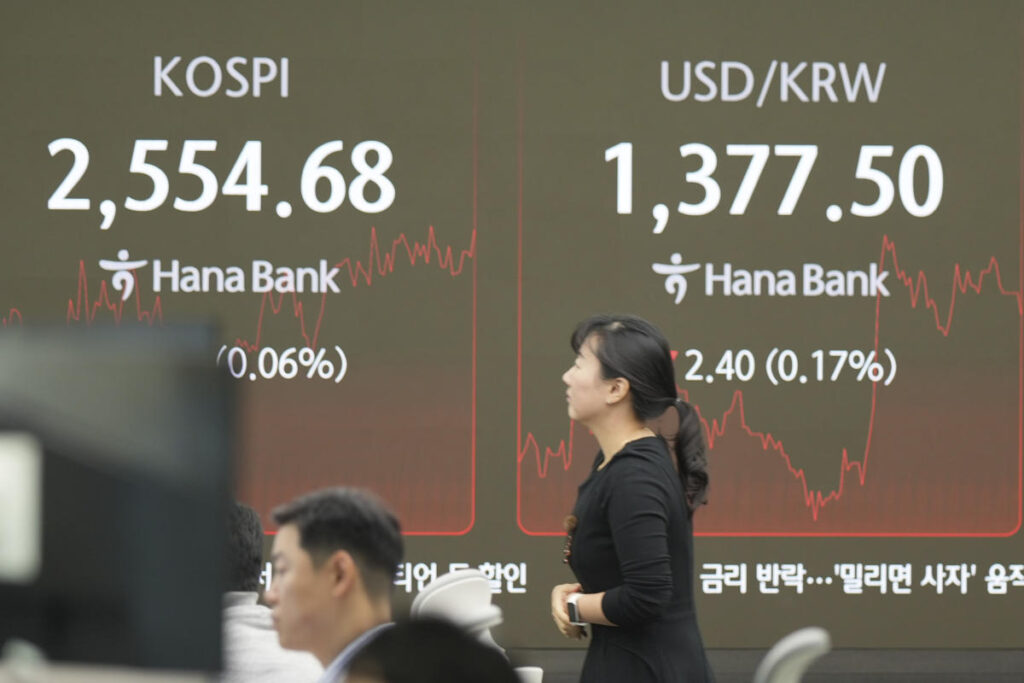 Asian shares are mostly higher as China begins major economic meeting