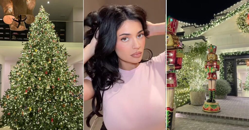 Kylie Savaged Over 'Wasteful' and 'Gaudy' Christmas Decoration Display