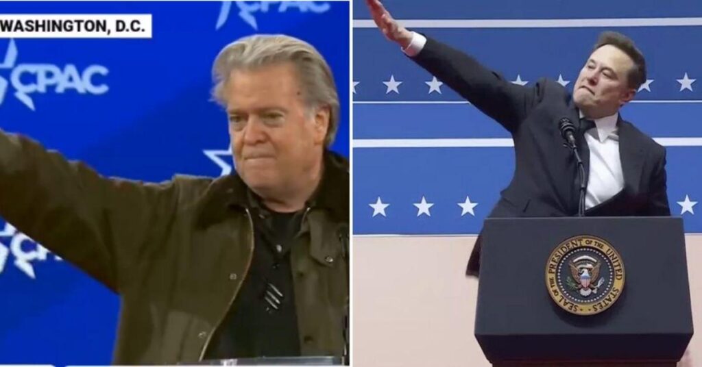 Steve Bannon 'Flashes Nazi Salute' At Conservative Conference