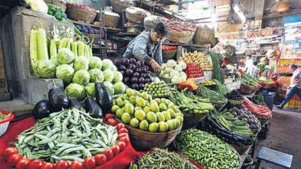 Deflation in vegetables was 15.88 per cent during the month, compared to 5.80 per cent in February.