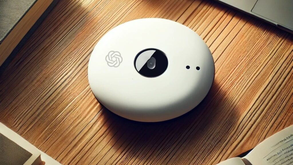 The device is expected to be worn around the neck and will feature a camera and mics. (AI-generated image for representations: DALLE)